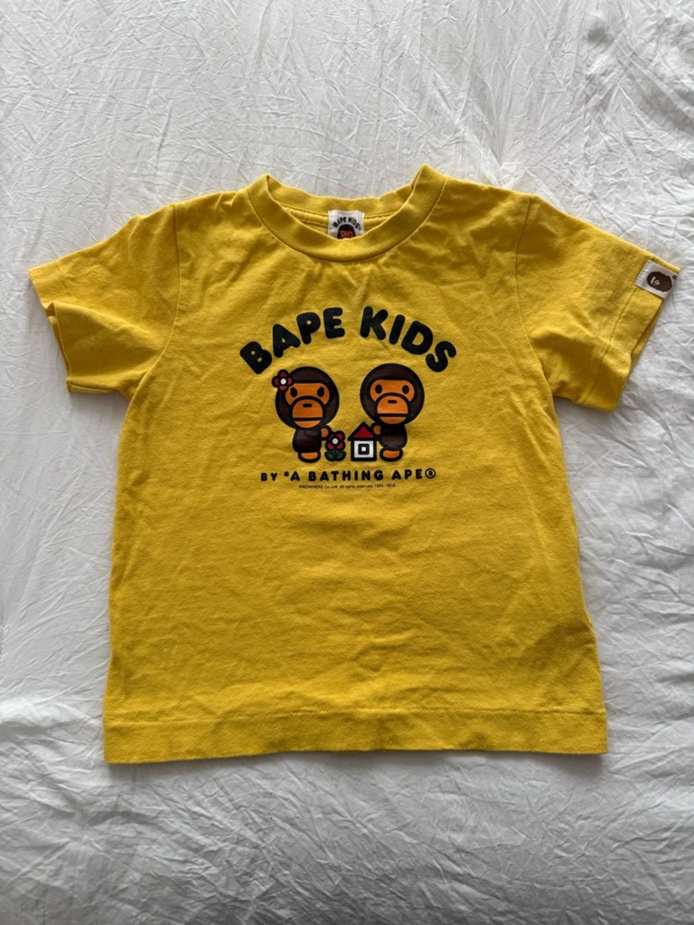 BAPE KIDS Yellow Graphic Tee by A Bathing Ape